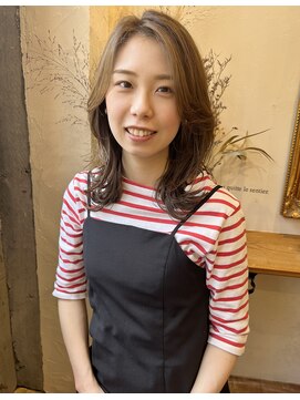 ゴーシェン 津田沼本店(Goshen) ラベンダーアッシュ×レイヤースタイル