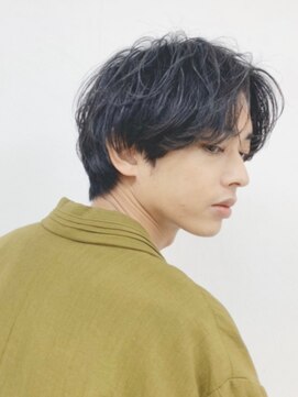 キース ヘアアンドメイク 恵比寿(kith. hair&make) ショートヘア/メンズ/短髪/センターパート/黒髪/暗髪/髪質改善