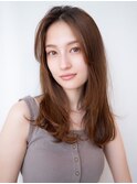 20代30代大人かわいい/くびれ巻き/レイヤーカット/前髪