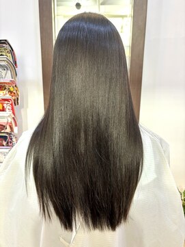 ヘアアーク(HAIR arc) 酸性縮毛矯正#髪質改善#奏の杜#津田沼#ストレート#黒髪スタイル
