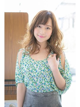 ステージ(STAGE) 大人かわいい/レイヤーロング/グレーベージュ/前髪パーマ/幡ヶ谷
