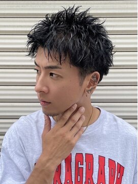 ツーダブルバイフィフス 西梅田店(WW.. by fifth) スパイキーショートツーブロックフェードビジネスショート短髪