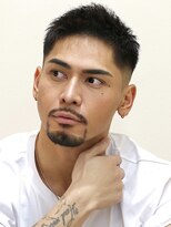 ベーア メロー(Bar mellow)&nbsp;黒髪ミディアムフェードワイルドショートモヒカン