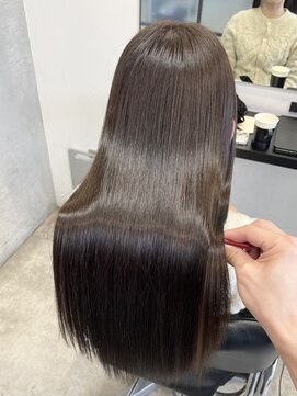 サロウィン 池袋(SALOWIN) 美髪縮毛矯正 × パヤ毛うねり改善 × ダークグレージュ #129