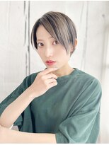 サフリック ヘアアンドビューティー スパ(safric hair&beauty spa) 20代30代40代ハイトーンアッシュショート＃914