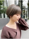 丸みショート 前髪あり