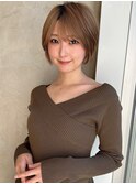似合わせ ショート ボブ 30代 40代 小顔 新宿 ひし形 前上がり