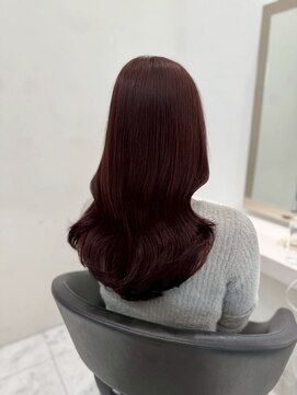 ベレーザシェルト(Beleza scelto) 13858髪質改善チェリーレッド黒髪アッシュブラックワインレッド