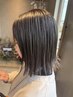 【赤味を消したい☆ミツエ指名】ブリーチなしダブルカラー＋髪質ケア