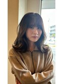 ブリーチなしカラーと重めミディアム