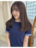 韓国レイヤー×ラベンダーブラウン
