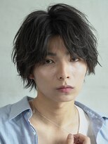 名古屋名駅シャドウパーマツイストスパイラルセンターパート