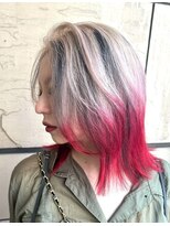 アフィナー(Afinar) 【横浜/横浜駅】赤のグラデで魅せるレイヤースタイル