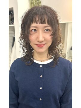 ミディアムウルフパーマ