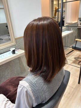 ブロッサム 上尾店(Blossom) 30代40代冬◎白髪ぼかしハイライト×透明感カラー