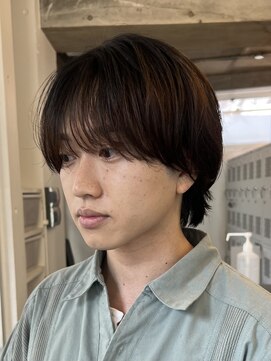 バイフィフス 原宿/表参道(by fifth) 毛流れニュアンスパーマメンズカットセンターパートツーブロック