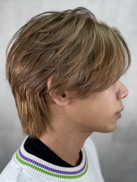 ボヤージュニケ(Voyage Nike) アッシュブラウン＆センターパートウルフ