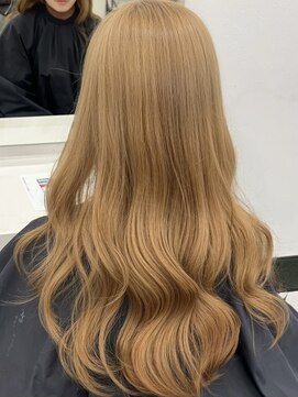 アイトーキョーエス 渋谷(AI TOKYO S) ブリーチなしダブルカラーヘーゼルベージュイルミナカラー渋谷