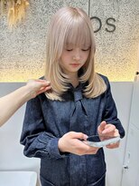 オプス 大名店(Ops)&nbsp;☆冬でも映える!ホワイトミルクティーミディアムレイヤー