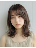 レイヤーカット髪質改善◎シースルーバング/韓国ヘア/30代