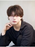 韓国風マッシュ/フリックパーマ/ツーブロックショート