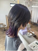 アーブルポンテ(ARBRE ponte)&nbsp;ウルフカット裾パープル