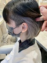 アッシュ 千歳烏山店(Ash) 20代30代インナーカラーボブナチュラルボブシルバーグレージュ