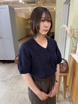 キュオンシア(CUEON. ciea)&nbsp;Bob style × layercut × brown beige