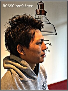 バーバーショップ テト キタヤマ(barber shop tete kitayama) 【tete】men's パーマ アップバング【kitayama】
