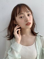 ガーデントウキョウ(GARDEN Tokyo)&nbsp;【GARDEN武田美奈】オレンジインナーカラー×束バング