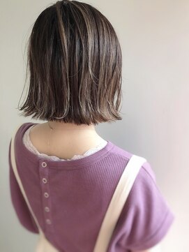 セルカ 高田馬場(CERCA) 切りっぱなしボブの外国人風ハイライト【CERCA高田馬場】