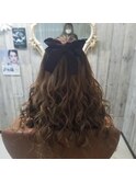 ハーフアップ 6 ( 熊本 下通 ヘアセット専門店)