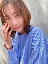 ベルビアンカ(Belle BIANCA)&nbsp;Belle BIANCA 外ハネミディアム×こっくりブラウン by.マツモト