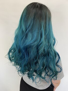 トリニティ(trinity) マーメイドカラーエメラルドグリーン☆ブリーチカラー【豊見城】