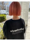 タッセルボブ×チェリーカラー