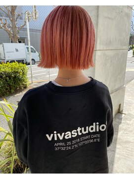 ムード カナザワ(mood kanazawa) タッセルボブ×チェリーカラー