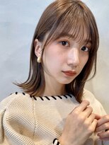 【GARDEN荒井夏海】簡単スタイリング外ハネロブ×ココアベージュ