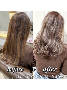 セシルヘアー(CECIL hair) 下北沢/イルミナカラー×ベージュ×くびれヘア
