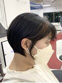 ナチュラルブラウンカラー×ショートボブ
