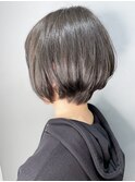 《knit銀座》大人黒髪20代30代40代ショートボブ丸み前下がり