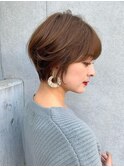 ミニウルフレイヤーカット顔周りカット前髪カットショート/大宮