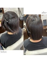 ムーブ(Moob)&nbsp;縮毛矯正をかけて収まりを抑え扱いやすい髪へ【別府】