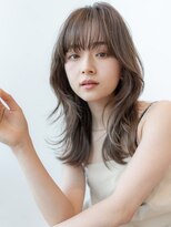 イルハバナ 渋谷(ill HAVANA)&nbsp;20代30代大人かわいいレイヤー斜めバング髪質改善こっくりカラー