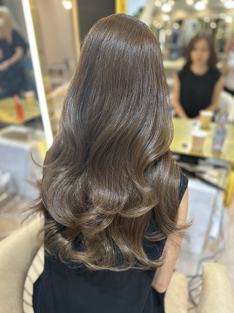 ✨レア美品✨女優襟❤️サガミンク銀タグ　ツートーンブラウン　13号　大きいサイズ 大きいサイズ レディース 花柄シアーシャーリング付け襟 cpdai