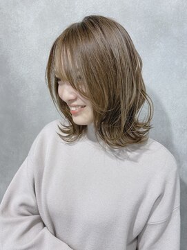 ヘアサロン セロ(Hair Salon SERO) 【セロ姫路】くびれミディアム/ミルクティーベージュ
