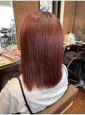 サラ艶ロング髪質改善カラー/縮毛矯正うる艶ストレート#2