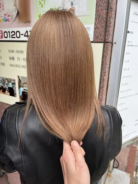 サロンドミルク 溝の口店(salon de MiLK) 10代20代30代/ケアブリーチ/ミルクティーベージュ［溝の口］