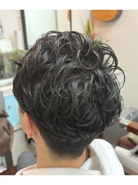 ヘアーマツシタ(Hair Matsushita) メンズアシンメトリーパーマスタイル
