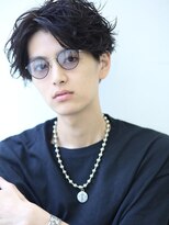 クロト 熊本(KUROT) 黒髪センターパート/前下がり/ニュアンスパーマ/シャドウパーマ