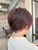 ルーファス 恵比寿 渋谷(Ruufus) ピンクくびれショートボブ/白髪ぼかし/白髪ぼかしハイライト2503